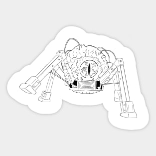 Robotic eye t shirt mug coffee apparel Sticker